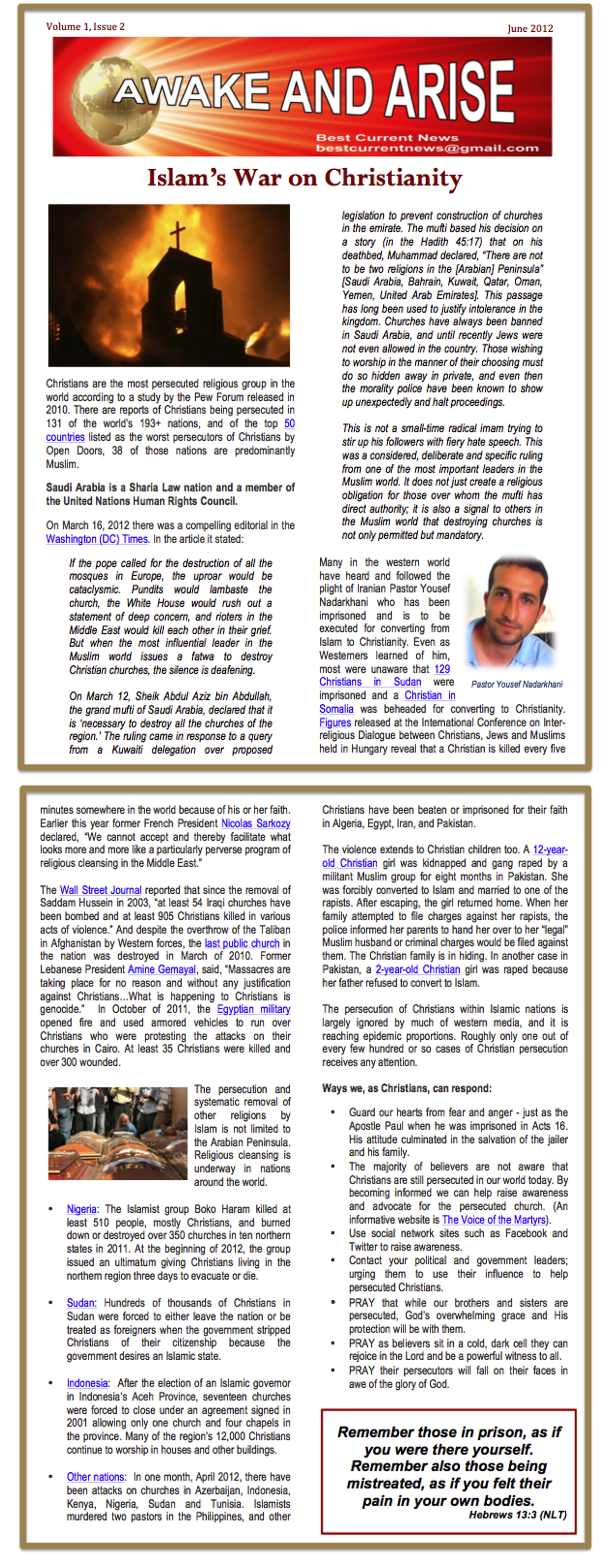 BCN Awake and Arise June 2012